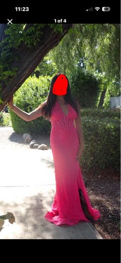 Bright Pink Camille Dress – Size 2 (Perfect for Prom or Ball)