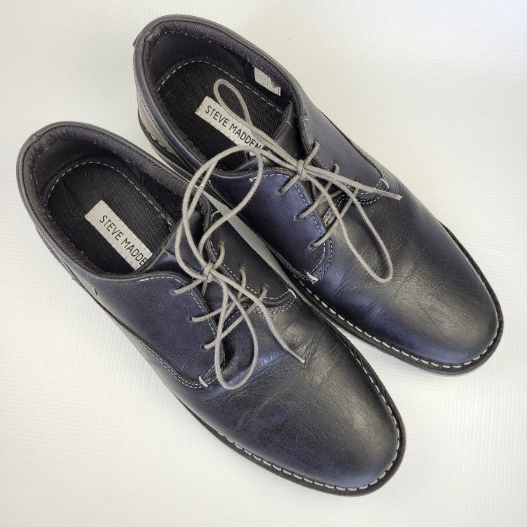 STEVE MADDEN Men\'s Harpoon Derby Oxford Black Shoes Lace-up Size 8.5 Amazon.com | Steve Madden Men main image 2