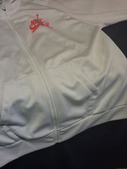 Nike Air Jordan White Zip-Up Track Jacket 2xt