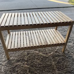 IKEA MOLGER Bench / Shelf Unit