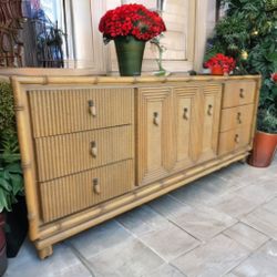 Mid-Century American of Martinsville Bamboo Fluted Dresser