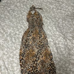 Leopard Print Maxi Dress