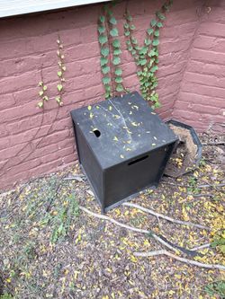 Gas tank cover/side table