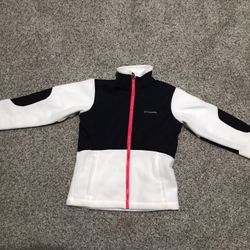 Columbia fleece black and white jacket size 10/12