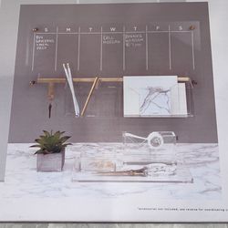 Acrylic Weekly Wall Calendar
