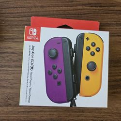 Nintendo Switch Joy-Con Pair (Purple/Orange) BRAND NEW
