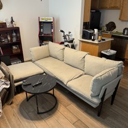 Floyd Sofa 1.0 + Ottoman – $650 OBO – Must Sell This Week!