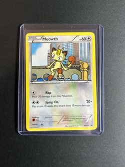 Meowth BW35 Black & White Black Star Promo Pokemon Card