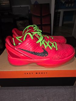 Kobe 6 Rev Grinch Size 7