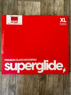 Brand new Superglide premium glass mousepad v2 XL in red sold out style!