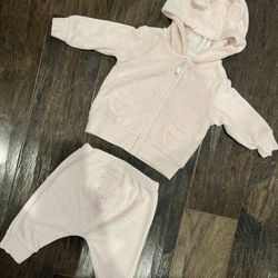 Baby Girl Carter’s Pink Matching Cute Sweater Set Size 3 Months