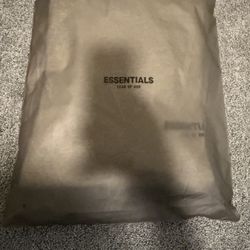 Fear Of God Essentials Dark Oatmeal Oversized Hoodie Size Small 