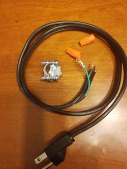 Garbage disposal power cord