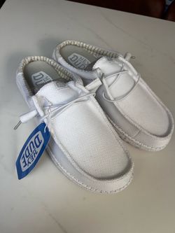 Hey Dude White Casual Slip-On Shoes