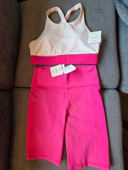 Sports Bra and 9" Short, Size Medium (Fabletics)