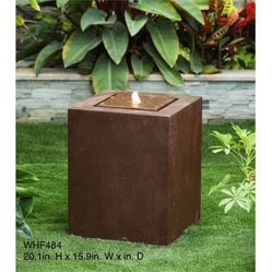 brand new 20 in. Aged Bronze Square Fountain with LED Light