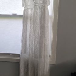White Maternity Dress (Plus Size)