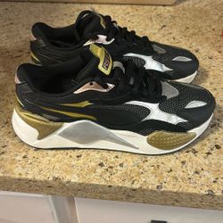 Puma RS-X3 Rose Gold, Gold, Metallic Sz 7.5 Womens 