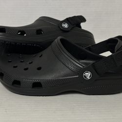 Crocs Unisex Classic Adjustable Slip Resistant Clogs Black M5 W7