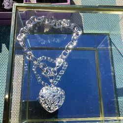 Silver Heart Bracelet 