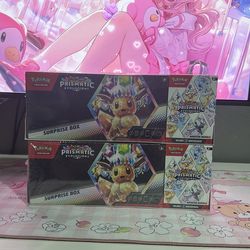 pokémon prismatic evolutions booster bundle + surprise box