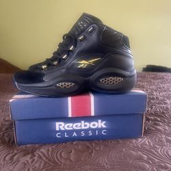 Brand New Iverson Question Special edition Black And Gold 