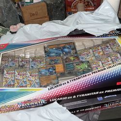 Prismatic Evolutions Lucario ex & Tyranitar ex Premium Collection 