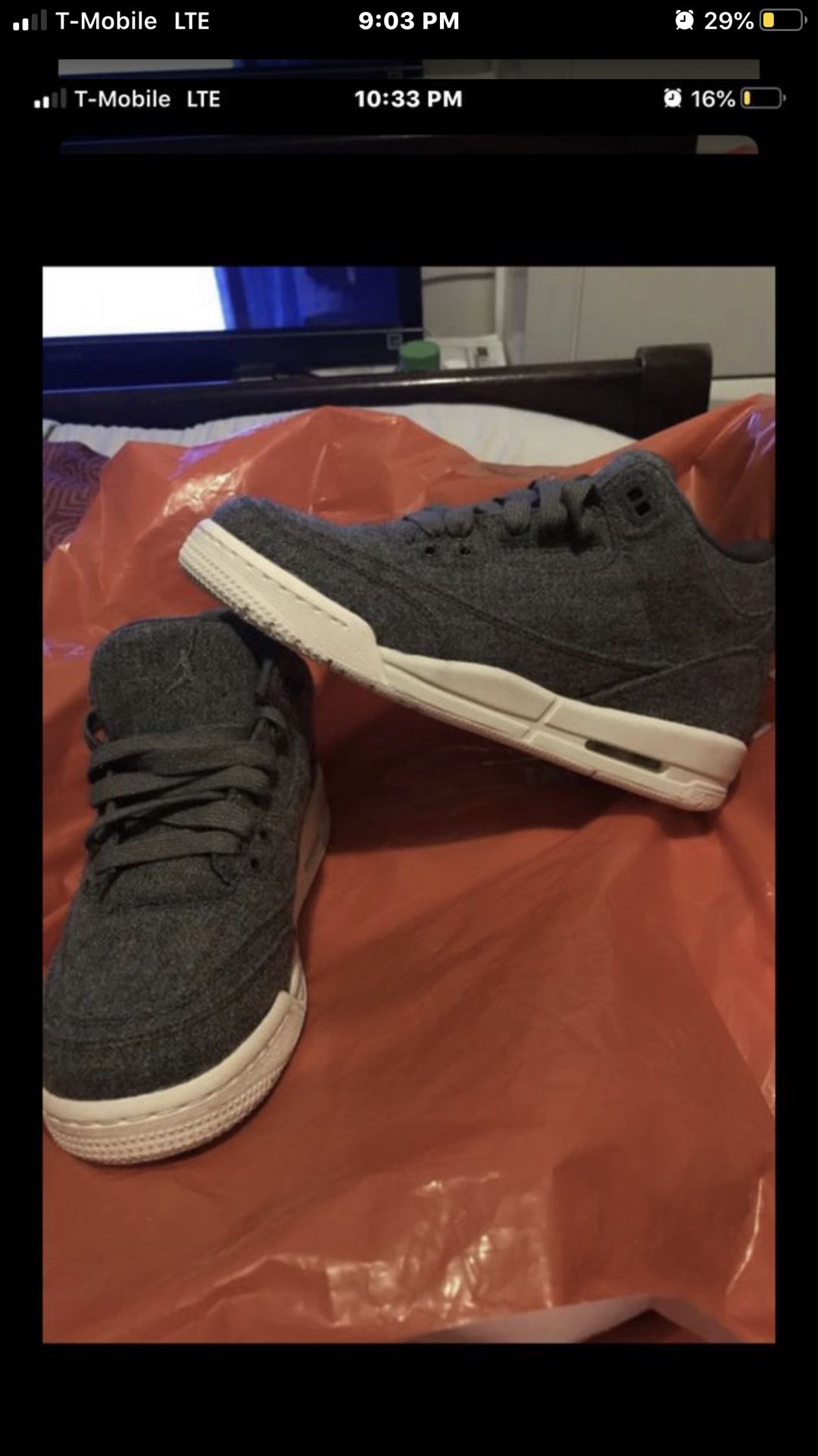 New Jordans size 7 Without box