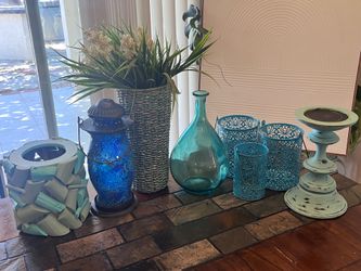 Blue & Teal Coastal Decor Lot