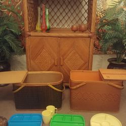 Mid Century Picnic baskets