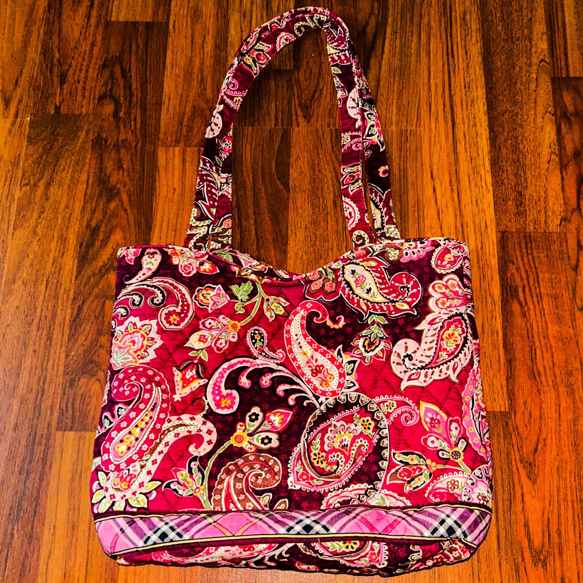 Vera Bradley Piccadilly Plum Paisley Tote Bag