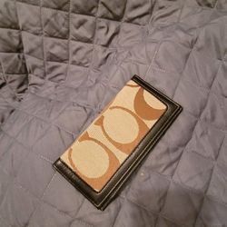 Coach Check Book For Your Purse,  Handbag,  Shoulder Bag,  Wallet