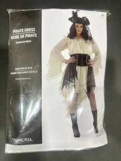 Pirate Dress Costume Adult Size Xxl 18-20