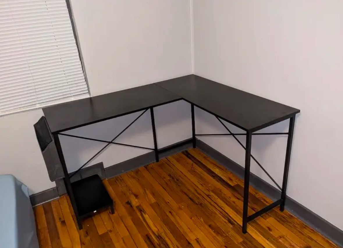 Brand New L Shaped Computer Desk (Black,White,Grey,Rustic available)