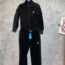 New Black Valors Adidas Track Suit