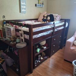 Twin Bed With Desk And Dresser