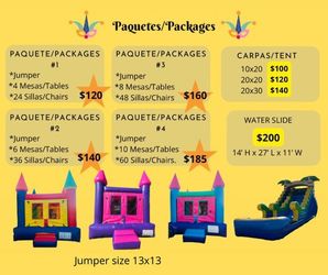Tables//Chairs//Tent//