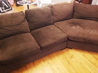 Priced To Move Room Board Metro Sofa With Right Arm Angled Chaise For Sale In Brooklyn Ny Offerup