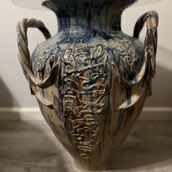 Large Pottery Vase, Artist Signed
