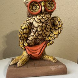 VTG 1970’s Owl Statue 