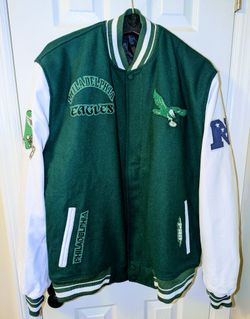 2-Time SuperBowl Champions Eagles Varsity Throwback Jacket