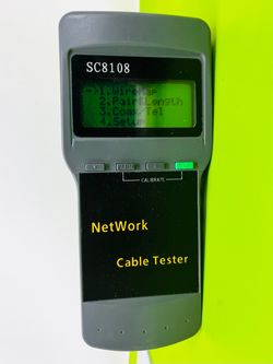 Network Analyzer Cable Checker Cable Tester SC8108 w/ Wiremap and Manual -USED