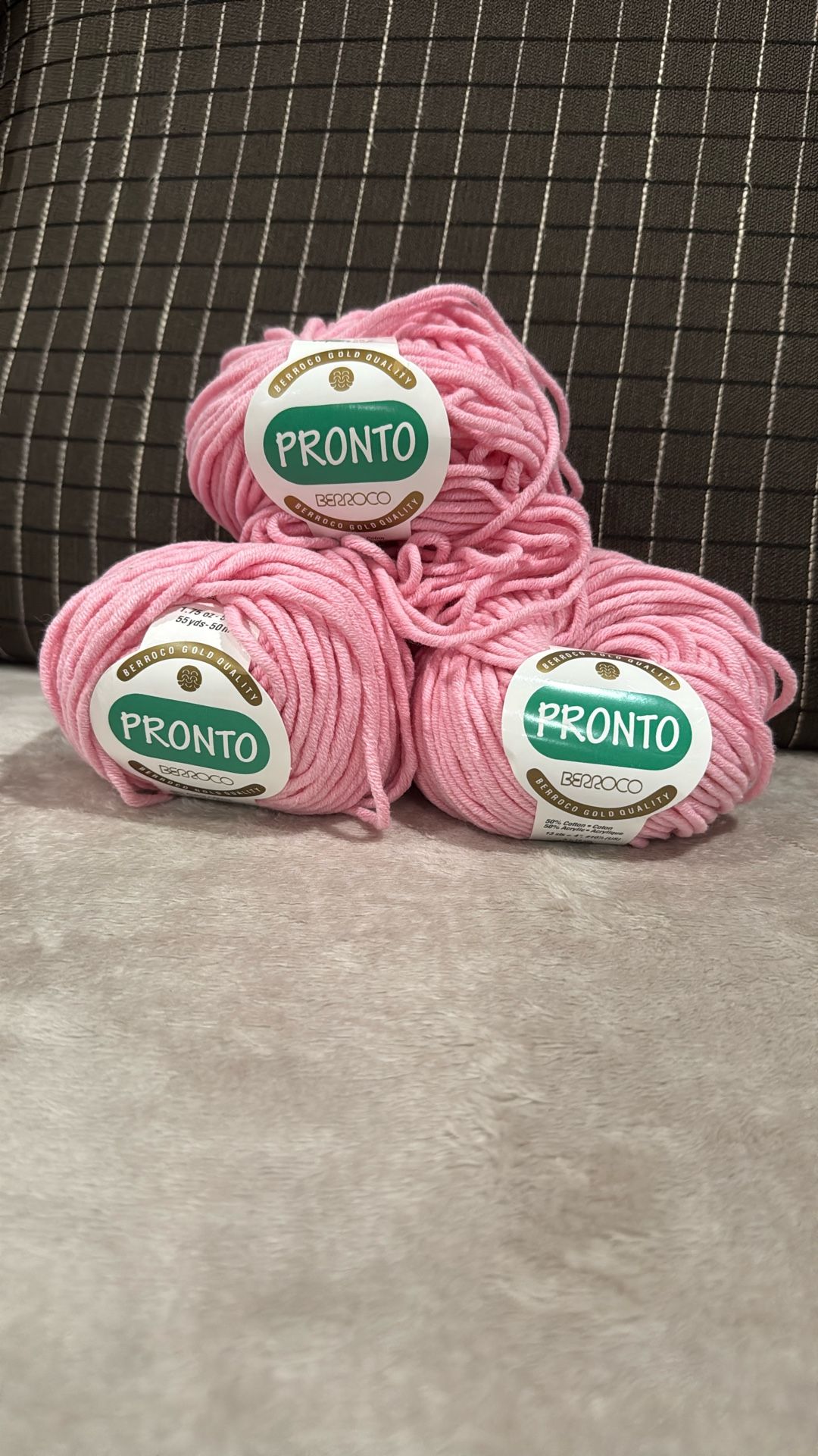 3 Ball Of BERROCO GOLD QUALITY PRONTO BERROCO Yarn