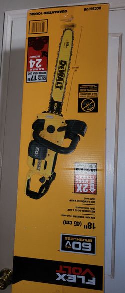 Dewalt Flexvolt 60v 18" Chainsaw. Tool Only $220 firm