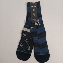 Colorado Rockies Stance Rockies Splatter Crew Socks M (6-8.5)