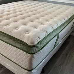 Queen Organic Elite Suprerior Hybrid Gel Pillow Top Mattress 