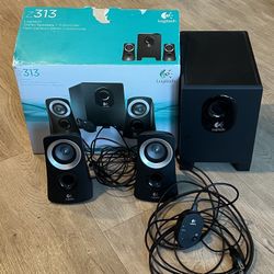 Logitech Z313 Stereo Speakers And Subwoofer