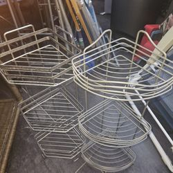 2 METAL SMALL SHELVES.  $5 EACH