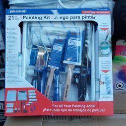 21 Pc. PAINTING KIT