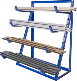 4-Tier Horizontal Steel Storage Rack, Organizer Heavy Duty Bar Storage Cantilever Rack, 4 Tier Adjustable Pipe Storage Rack Brand New still in the box